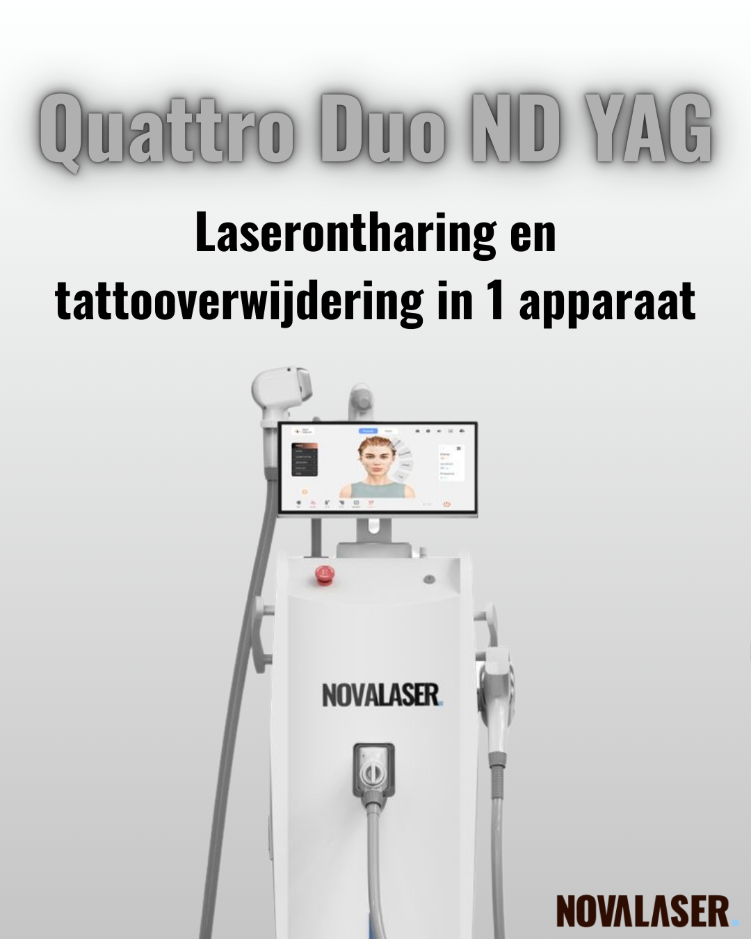 NovaLaser Quattro Duo ND YAG Model 2026